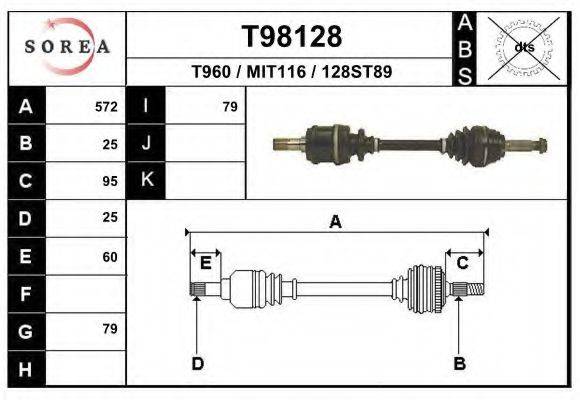 EAI T98128 Приводний вал