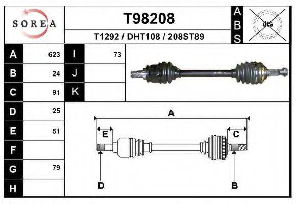 EAI T98208 Приводний вал