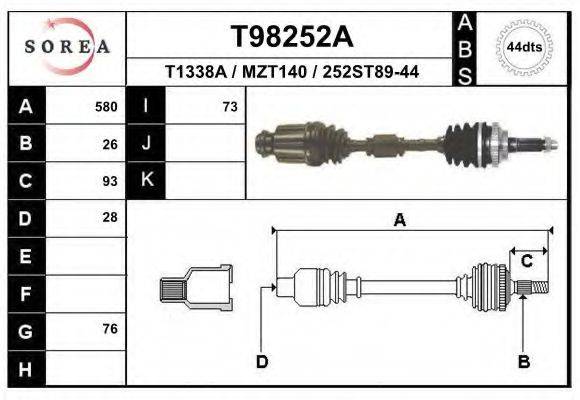 EAI T98252A Приводний вал