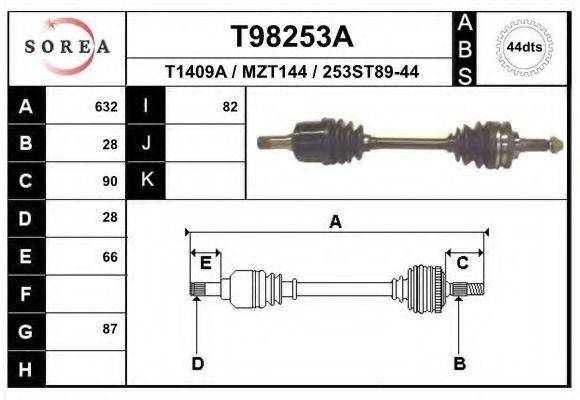 EAI T98253A Приводний вал