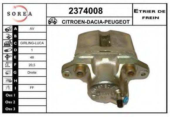 EAI 2374008 Гальмівний супорт