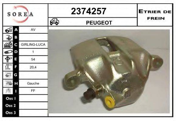 EAI 2374257 Гальмівний супорт