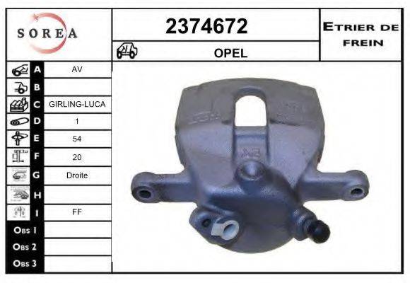 EAI 2374672 Гальмівний супорт