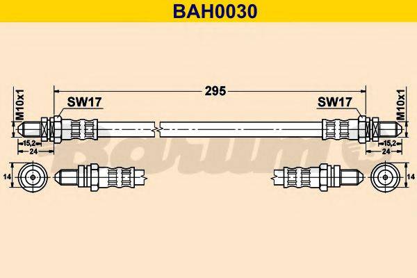 BARUM BAH0030 Гальмівний шланг