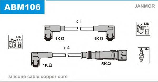 JANMOR ABM106 Комплект дротів запалювання