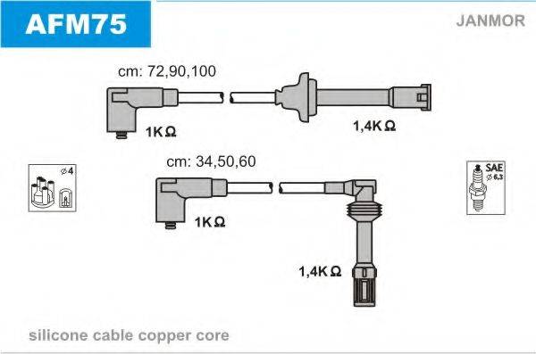 JANMOR AFM75 Комплект дротів запалювання