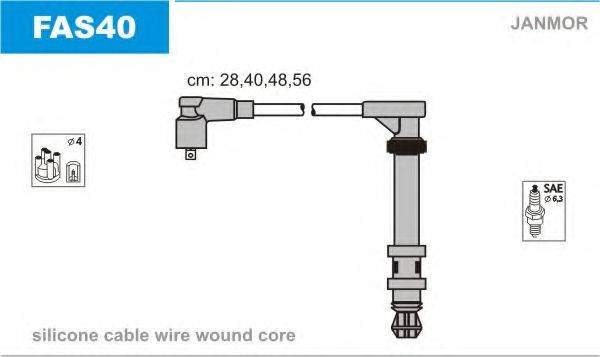 JANMOR FAS40 Комплект дротів запалювання