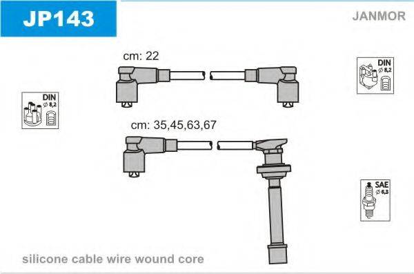 JANMOR JP143 Комплект дротів запалювання