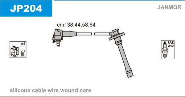 JANMOR JP204 Комплект дротів запалювання