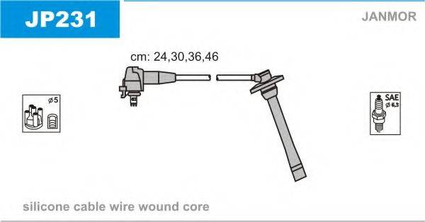 JANMOR JP231 Комплект дротів запалювання