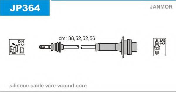 JANMOR JP364 Комплект дротів запалювання