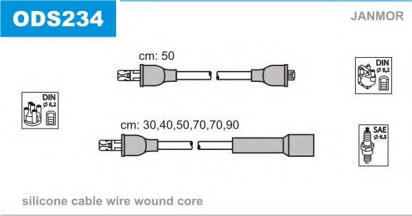 JANMOR ODS234 Комплект дротів запалювання