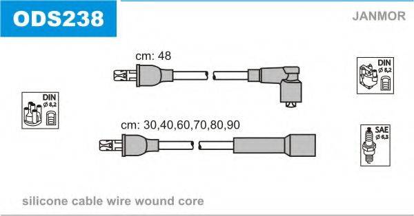 JANMOR ODS238 Комплект дротів запалювання