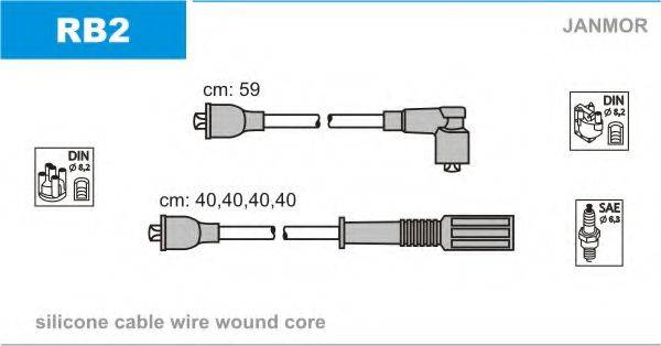 JANMOR RB2 Комплект дротів запалювання