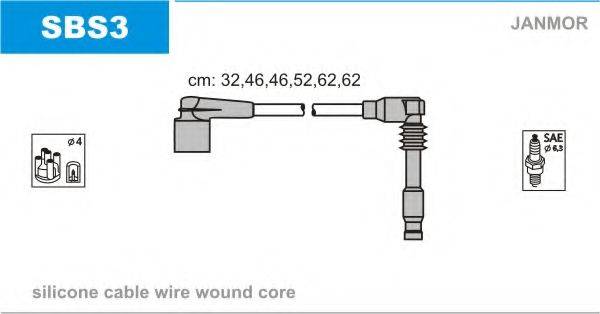 JANMOR SBS3 Комплект дротів запалювання