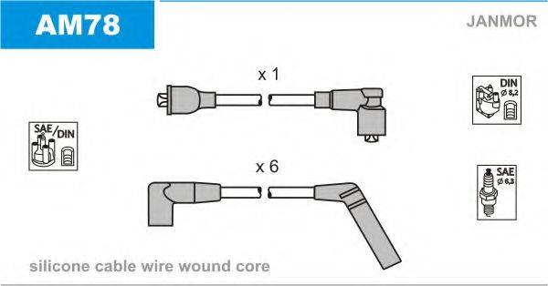 JANMOR AM78 Комплект дротів запалювання