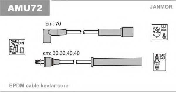 JANMOR AMU72 Комплект дротів запалювання