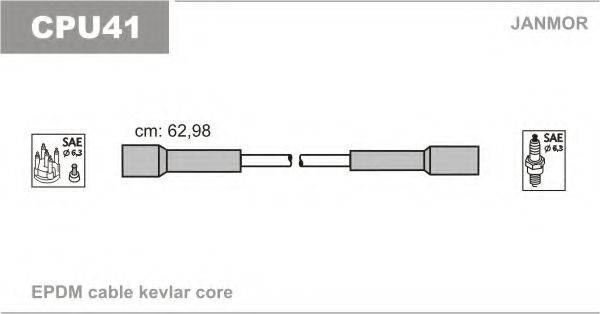 JANMOR CPU41 Комплект дротів запалювання