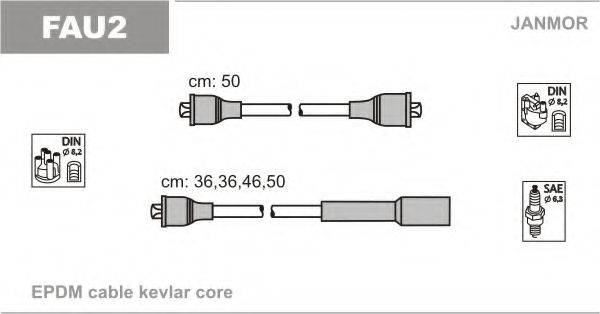 JANMOR FAU2 Комплект дротів запалювання