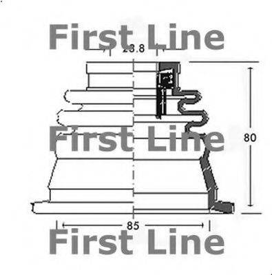 FIRST LINE FCB2543 Пильовик, приводний вал