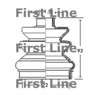 FIRST LINE FCB2761 Пильовик, приводний вал