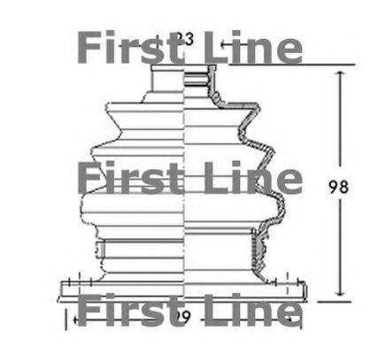 FIRST LINE FCB2766 Пильовик, приводний вал