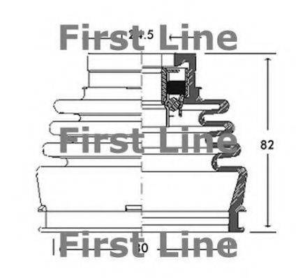 FIRST LINE FCB2768 Пильовик, приводний вал