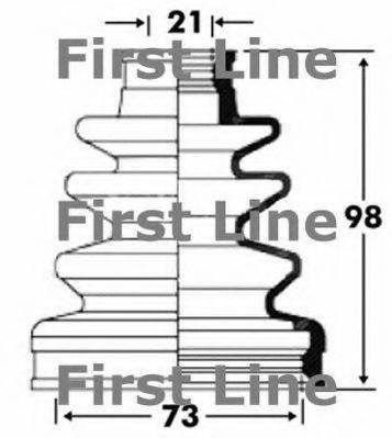 FIRST LINE FCB2816 Пильовик, приводний вал