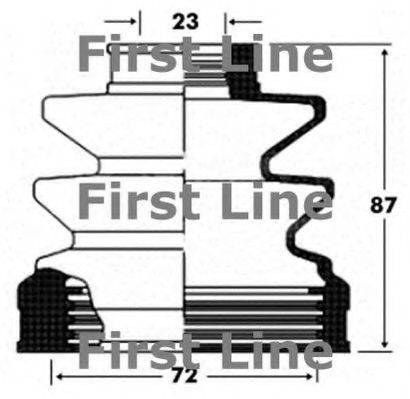 FIRST LINE FCB2827 Пильовик, приводний вал