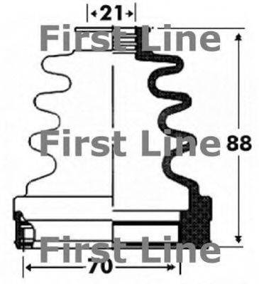 FIRST LINE FCB2918 Пильовик, приводний вал