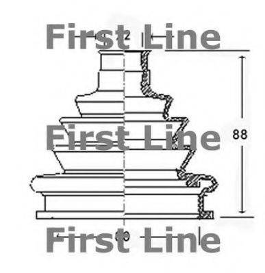 FIRST LINE FCB2219 Пильовик, приводний вал