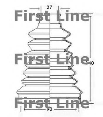 FIRST LINE FCB2228 Пильовик, приводний вал