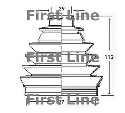 FIRST LINE FCB2321 Пильовик, приводний вал