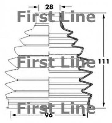 FIRST LINE FCB6032 Пильовик, приводний вал