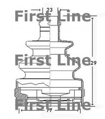 FIRST LINE FCB2531 Пильовик, приводний вал