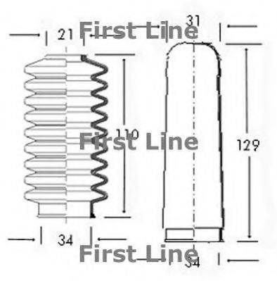 FIRST LINE FSG3005 Пильовик, рульове управління