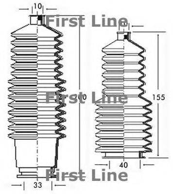 FIRST LINE FSG3060 Пильовик, рульове управління