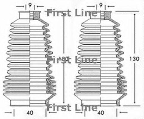 FIRST LINE FSG3185 Пильовик, рульове управління