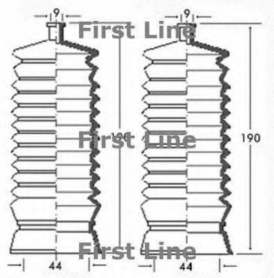 FIRST LINE FSG3187 Пильовик, рульове управління