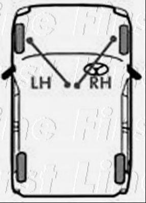 FIRST LINE FKB1390 Трос, стоянкова гальмівна система