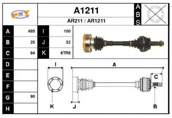 SNRA A1211 Приводний вал