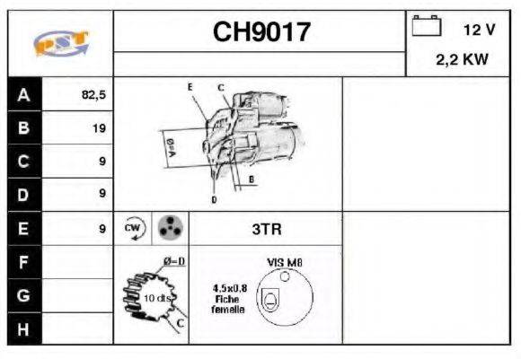 SNRA CH9017 Стартер