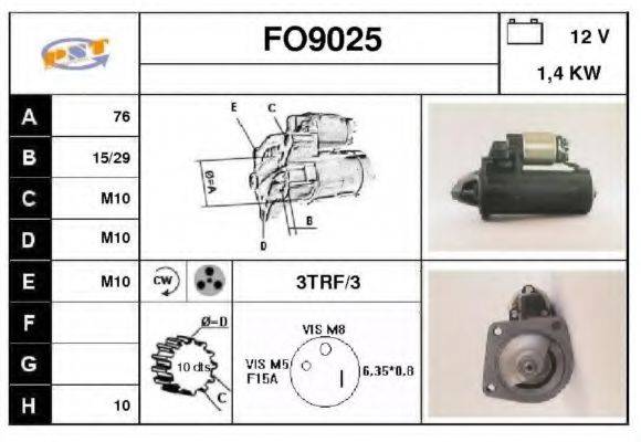 SNRA FO9025 Стартер