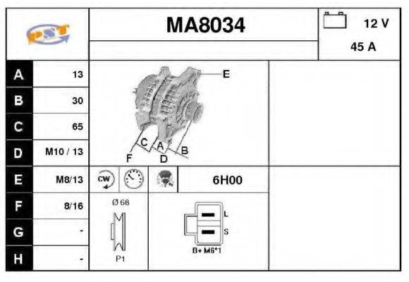 SNRA MA8034 Генератор