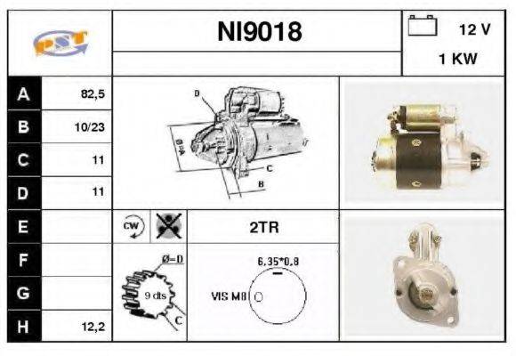 SNRA NI9018 Стартер