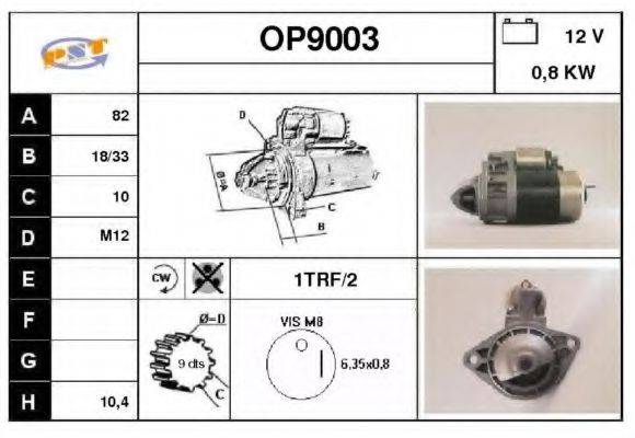 SNRA OP9003 Стартер