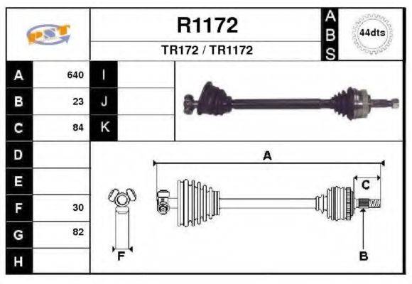 SNRA R1172 Приводний вал