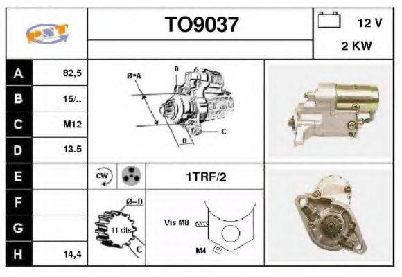 SNRA TO9037 Стартер