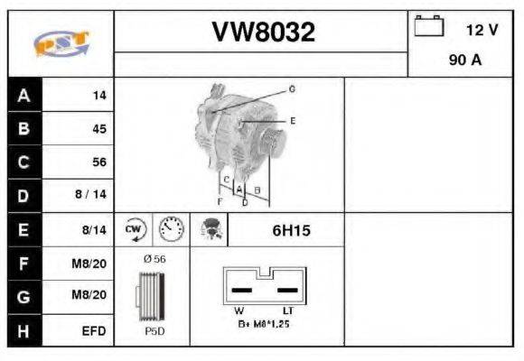 SNRA VW8032 Генератор