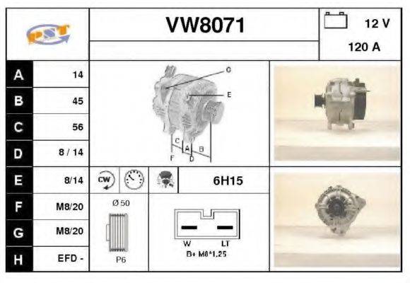 SNRA VW8071 Генератор